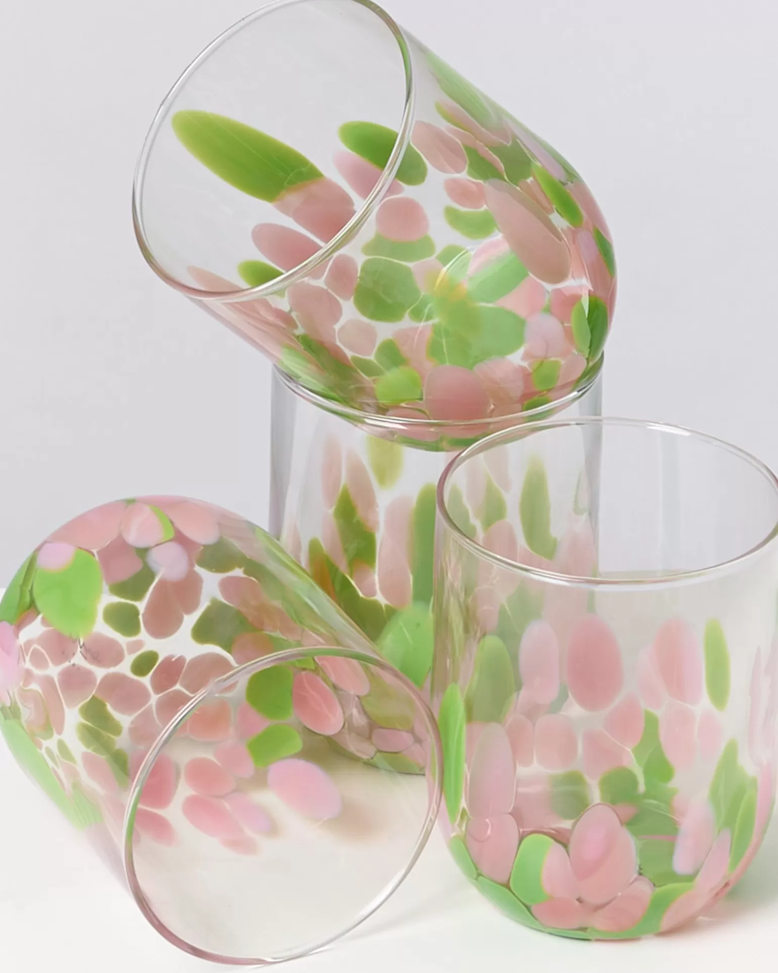 Flash Sale Motel a Miio Alegria - Glass Large drops pink green