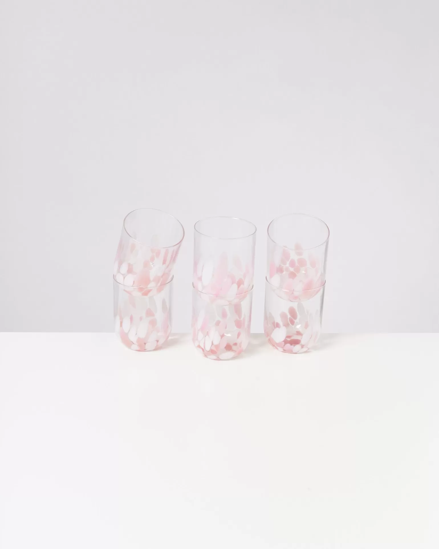 Clearance Motel a Miio Alegria - Set Of 6 Glasses Large Drops Rose drops rosé