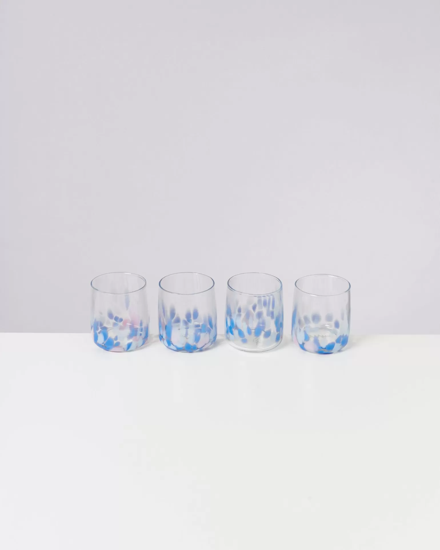 Discount Motel a Miio Alegria - Set Of 4 Glasses Small big drops blue