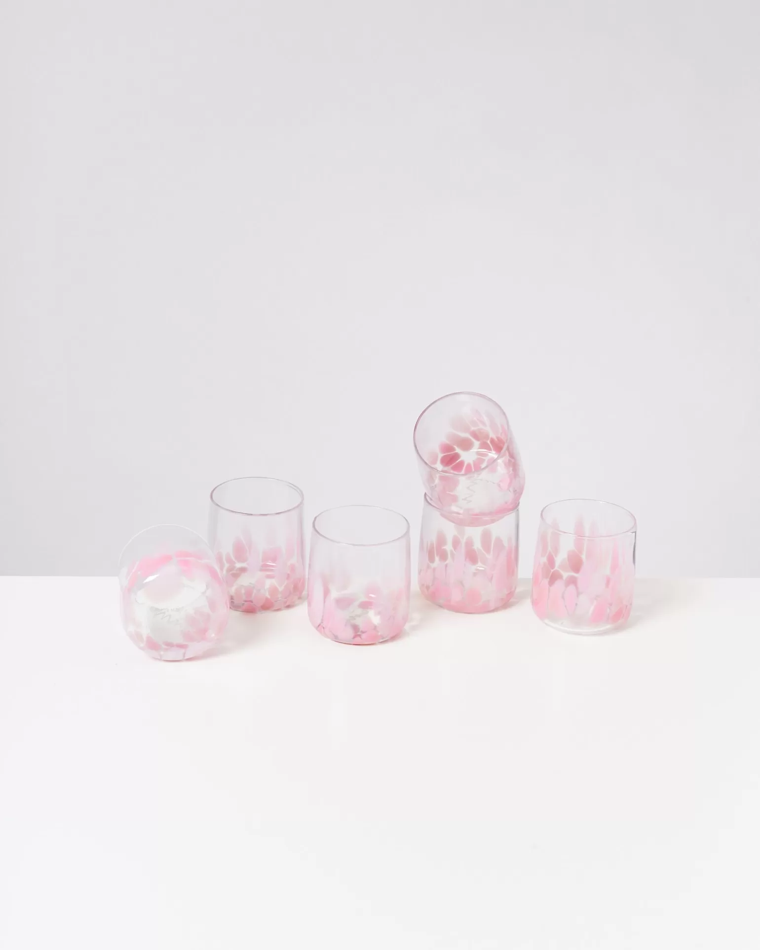 Fashion Motel a Miio Alegria - Set Of 6 Glasses Small Big Drops Pink big drops rosa