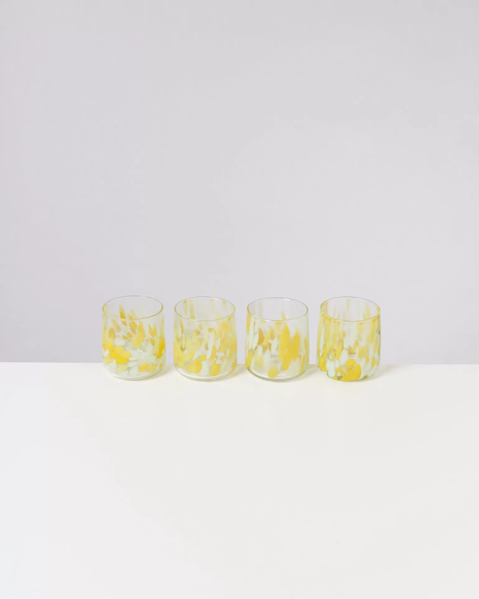 Outlet Motel a Miio Alegria - Set Of 4 Glasses Small big drops yellow