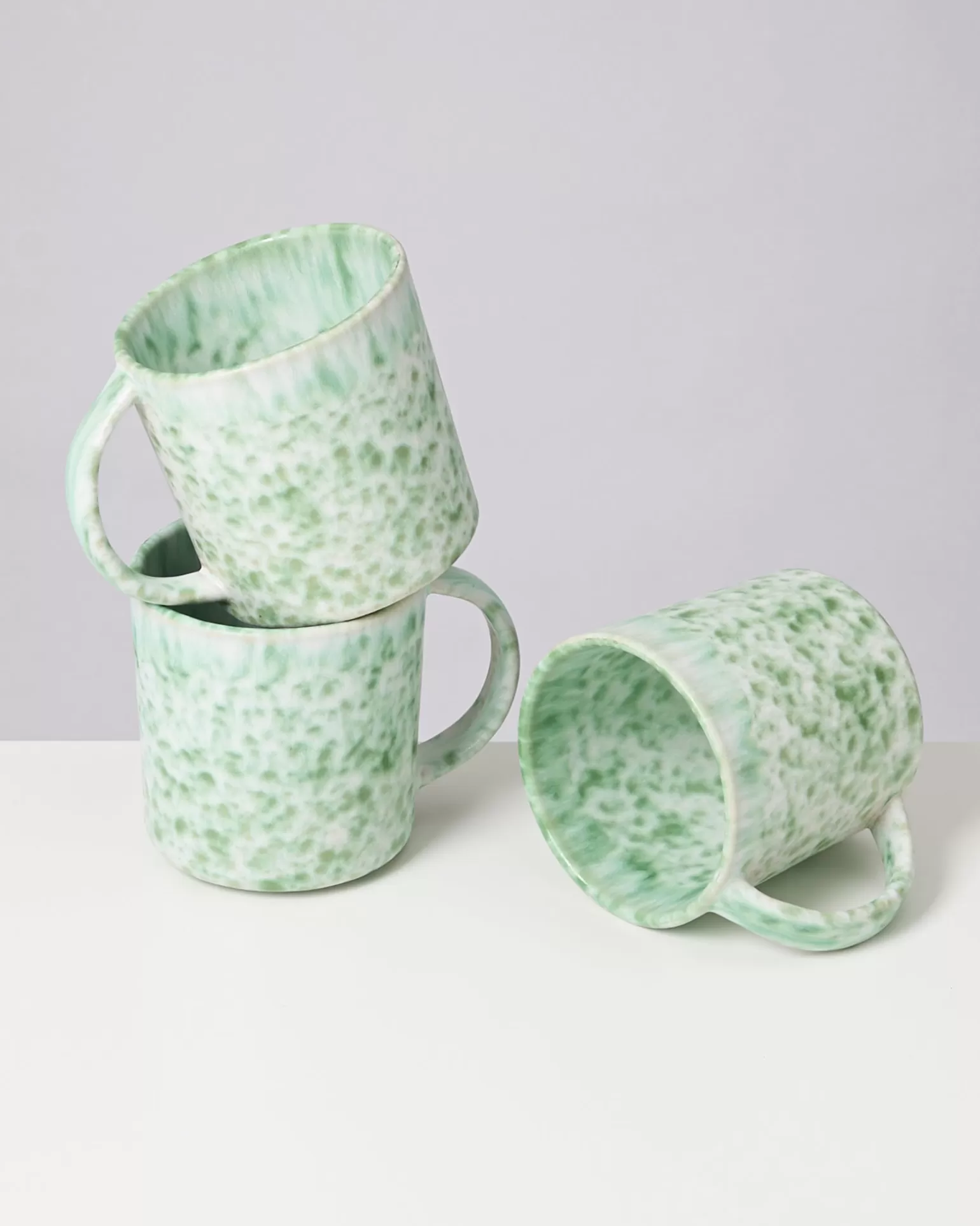 Online Motel a Miio Almada - Mug Big Green Speckled grün gesprenkelt