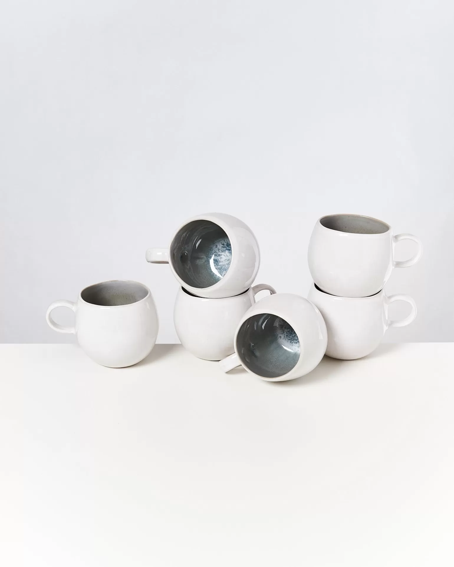 Outlet Motel a Miio Areia - Set Of 6 Mugs Big Grey Gray