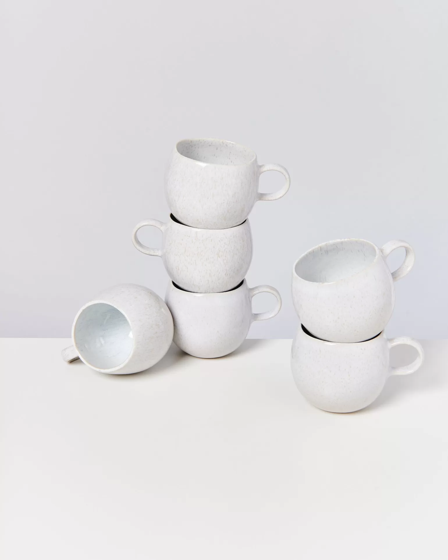 New Motel a Miio Areia - Set Of 6 Mugs Small white