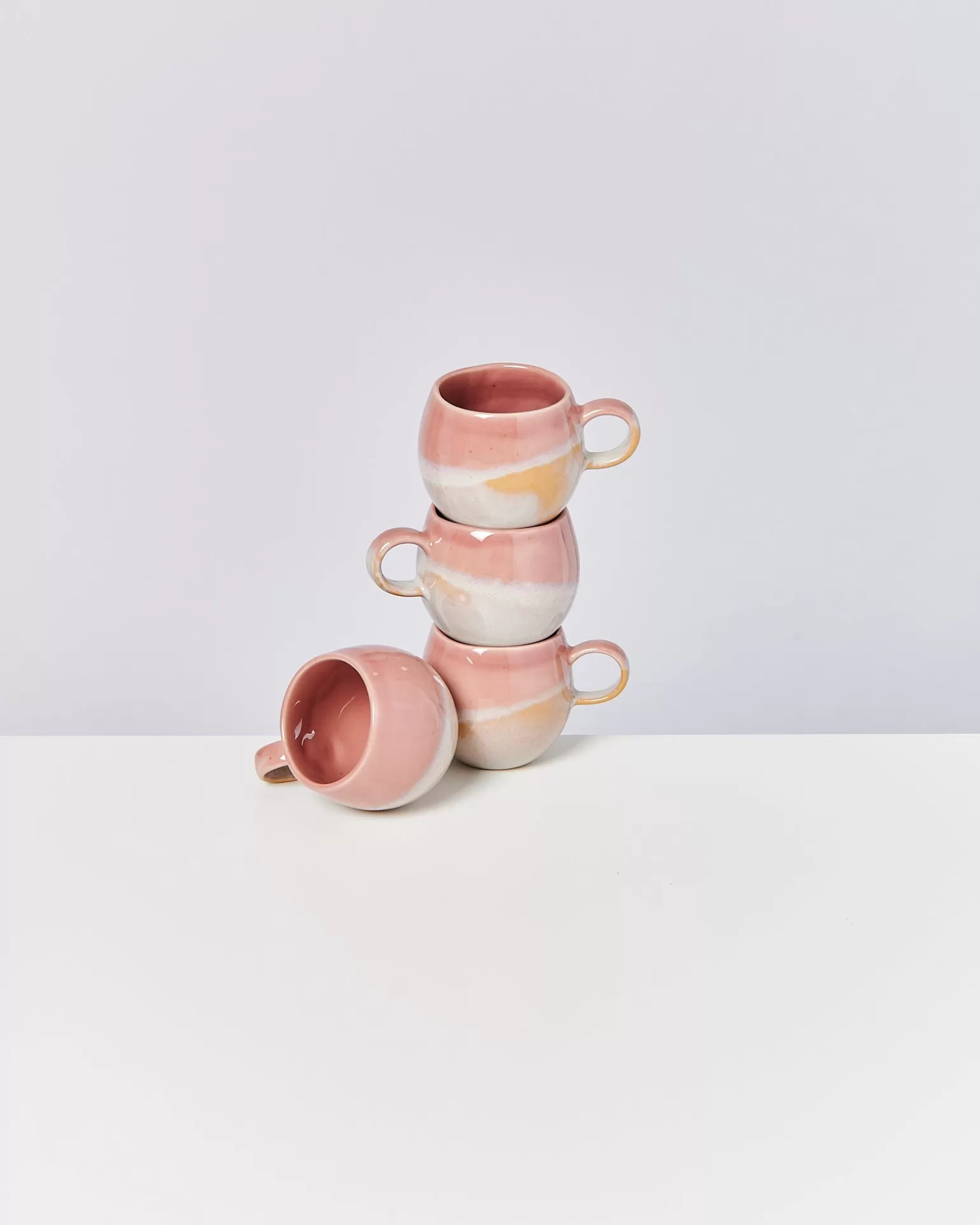 Best Motel a Miio Bica - Set Of 4 Mugs Small pink cream