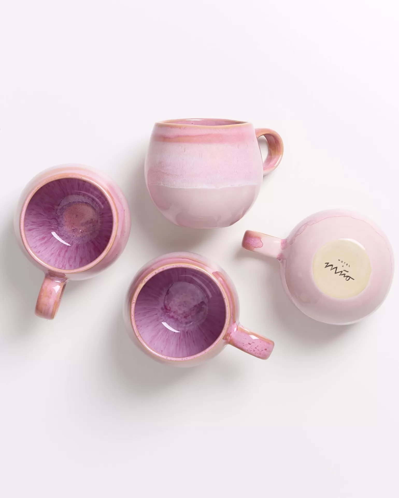 Cheap Motel a Miio Bica 4er Set Tasse Klein pink