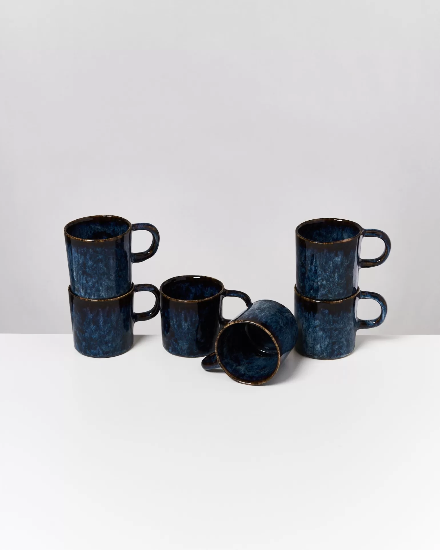 Best Sale Motel a Miio Cordoama - Set Of 6 Mugs Big Darkblue dark blue