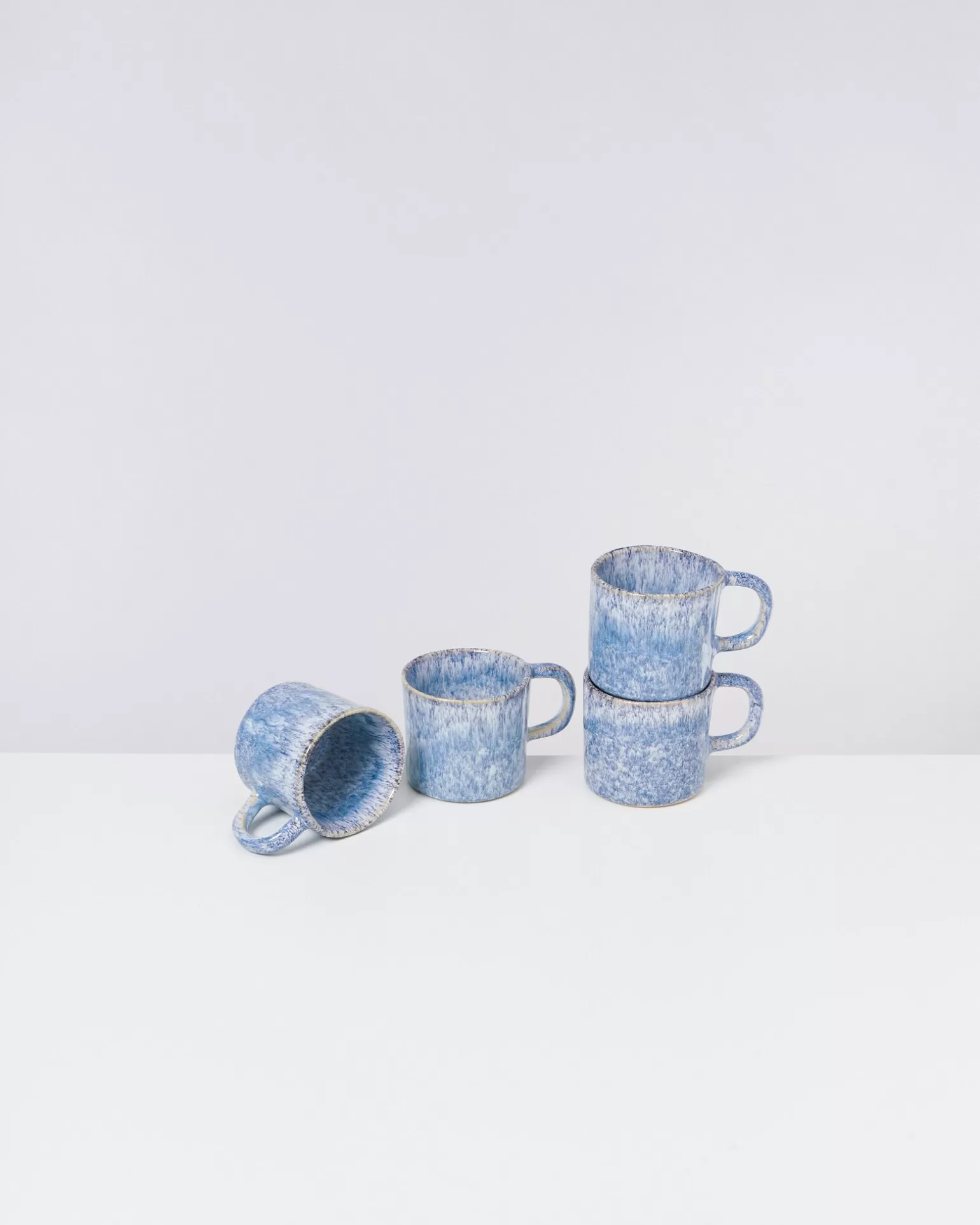 Store Motel a Miio Cordoama - Set Of 4 Mugs Small Blue Speckled speckled blue