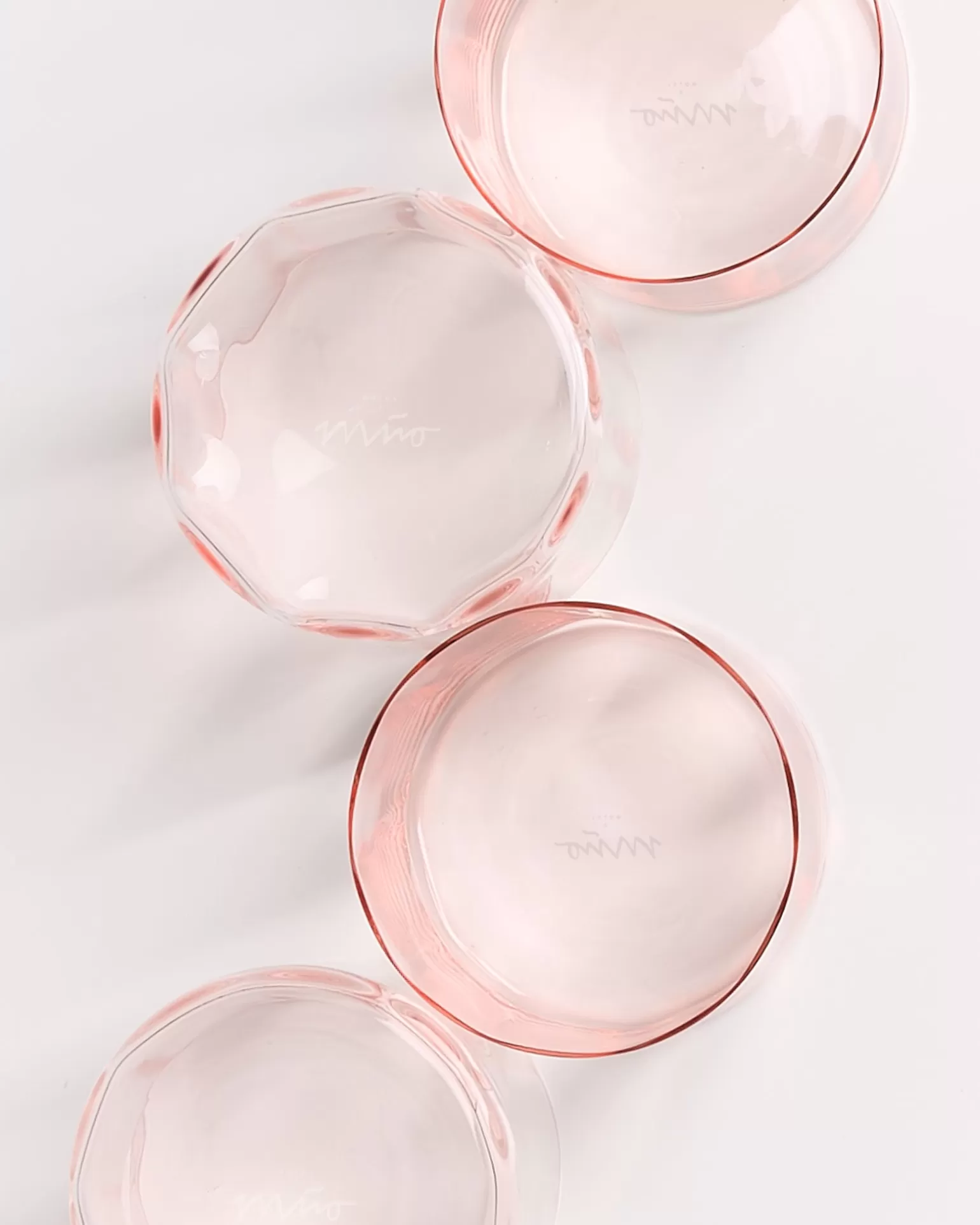 Store Motel a Miio Joia - Set Of 4 Glasses Flower pink opal