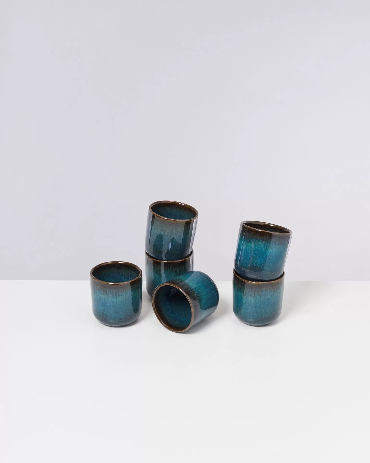 Flash Sale Motel a Miio Melides - Set Of 6 Cups Small Oceanblue ocean blue