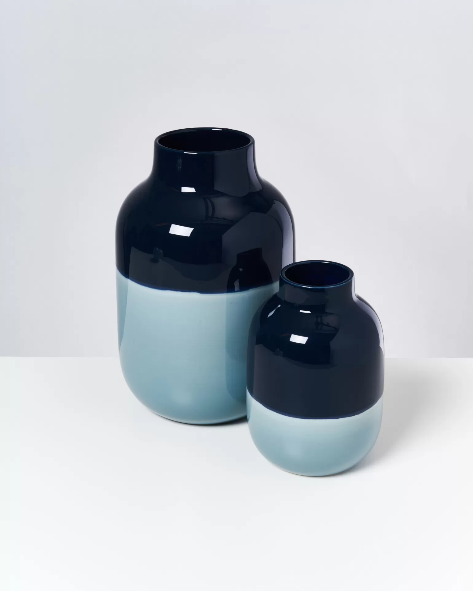 Clearance Motel a Miio Nuno Vase L - Navy Lightblue navy light blue