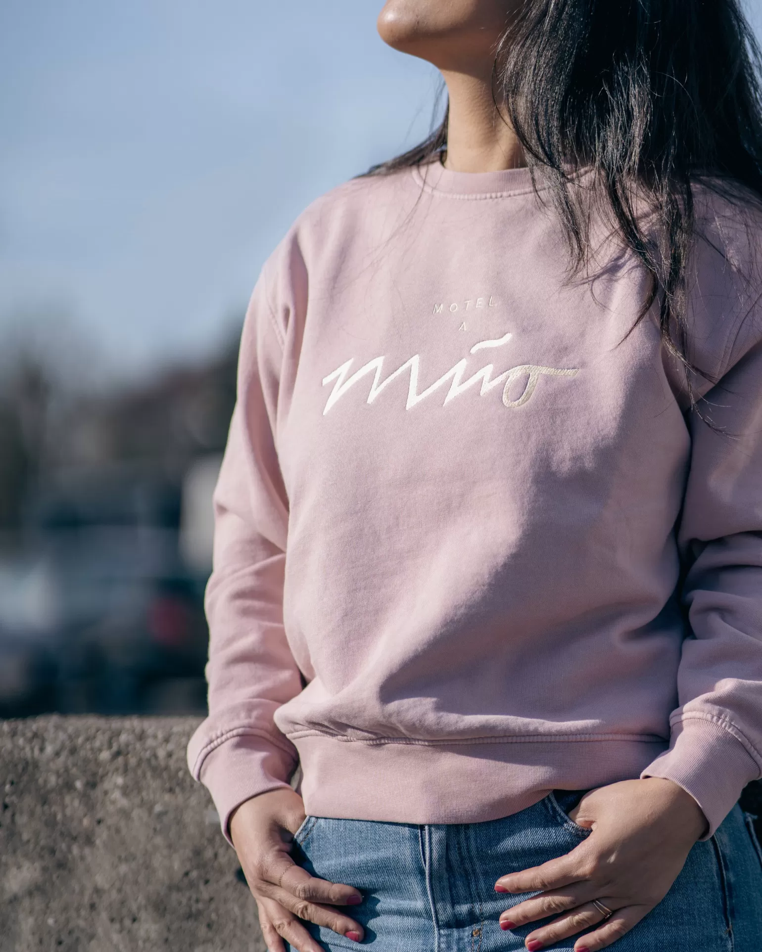 Cheap Motel a Miio Sweatshirt Women Rose Yellow rosé gelb